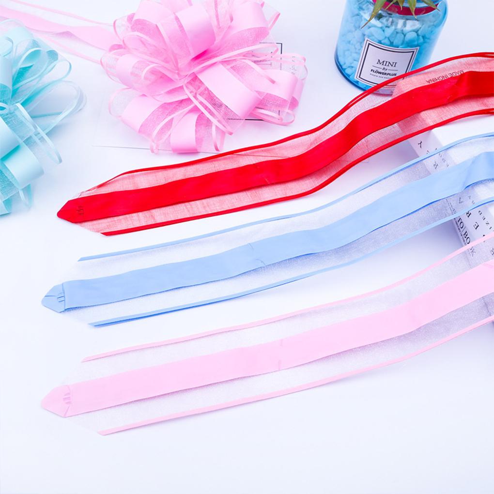 Large Bowknot Decoration Yarn Ribbons Festival Holiday Engagement Presents Box Wedding Car Flower Bouquet Packing Ornament