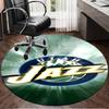 Jazz Basketball Team Round Rug for Livingroom,Bedroom, Palyroom, Chair Rug, Area rug, Circle Carpet, Large Size Fan Christmas gift