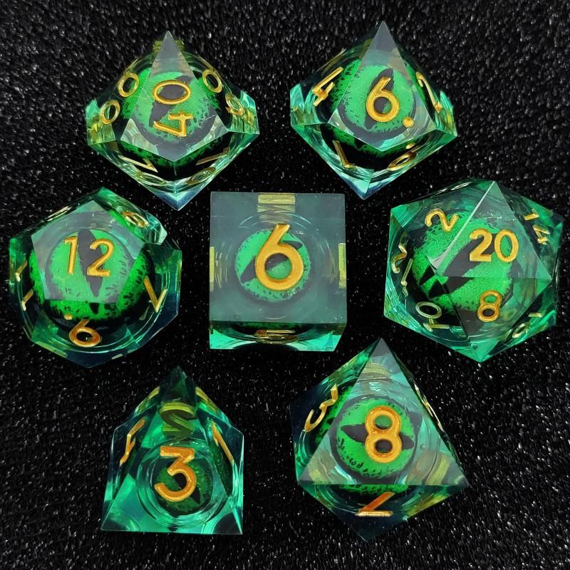 Two-Color Polyhedral Dice Set COC DND Tabletop Games