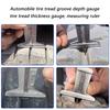 Professional Tire Thread Depth Gauge for Tire Treads Assessment On Various Vehicles Including Car and Bikes Portable