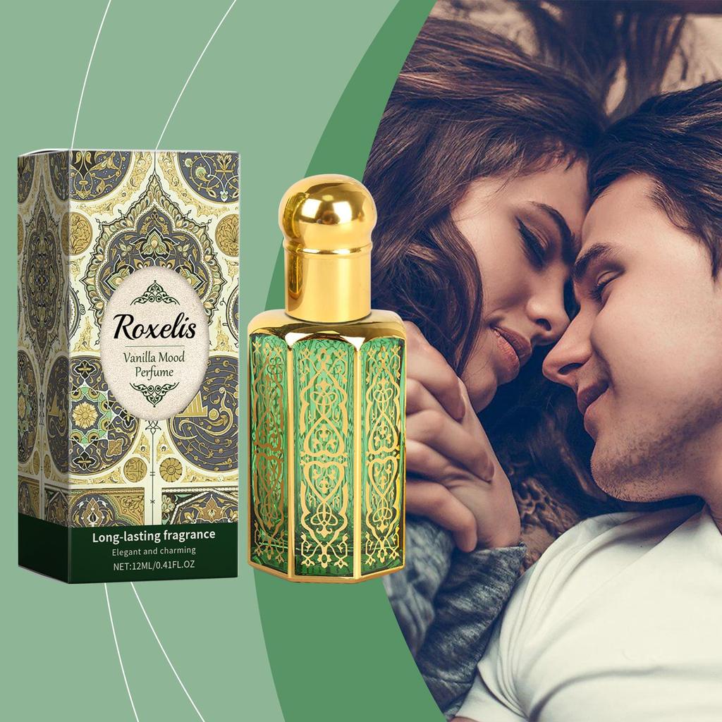 Arabic-style Perfume with a Light, Mild, and Long-lasting Vanilla Scent That Exudes Charm and Creates a Portable Atmosphere.