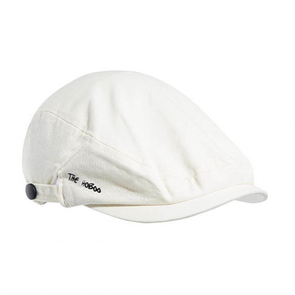 Unisex Advanced Hat Vinatge Solid Color Adjustable British Style Lightweight Newsboy Hat Women Men Decorative Peaked Cap