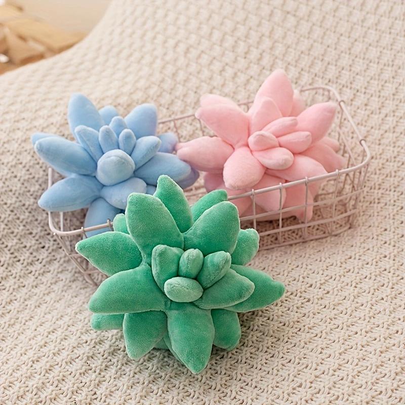 3D Succulent Plush Toys Room Decor Simulation Plants Potted Toys Nature Decorative Throw Cactus Multiple Colors