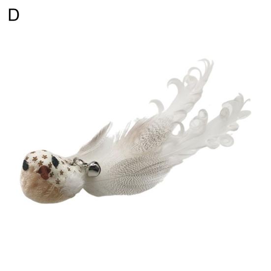 Cat Feather Toy Simulation Bird Stress Relief Portable Cat Feather Chasing Toy Refills