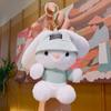 Plush Keychain Doll Kawaii Backpack Pendant Detailed Craftsmanship Rabbit Plush Pendant  Bag Charm