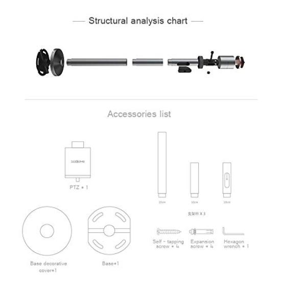 XGIMI Projector Accessories Adjustable Hanger for XGIMI H2 Pro Ceiling Wall Height Adjustable Bracket Angle Adjustable for Projector All Brands Apply