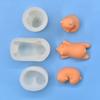 Cute Polar Bear Candle Silicone Mold Handmade Little Bear Craft Cement Gypsum Soap Mold DIY Chocolate Ice Cake Baking Tool