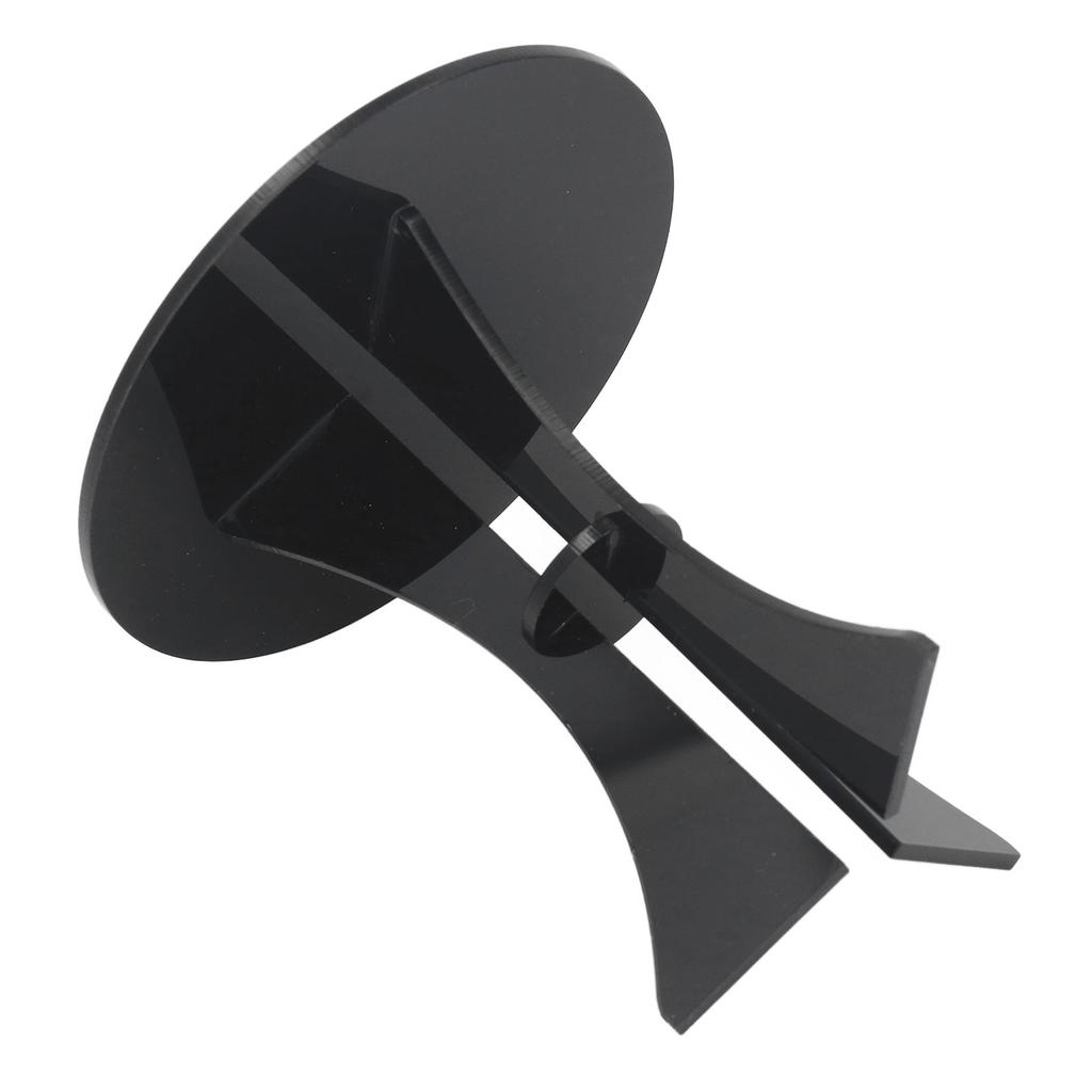 Domek dla lalek Okrągły stół Czarny Stabilny Wytrzymały Akrylowy Wielofunkcyjny Miniaturowy stół do domku dla lalek dla 1 osoby:6