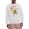 SpongeBob Schwammkopf Unisex-Sweatshirt für Erwachsene mit Weihnachtsmütze