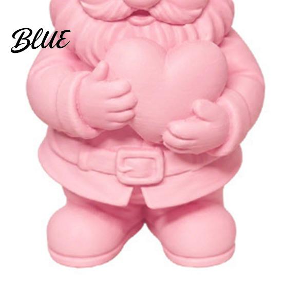 Dust Resistant Decoration 3D Printed Garden Gnome Statue Holding Heart, Cute Pink Figurine, Weather-Resistant Indoor Love Heart Ornament and Outdoor,