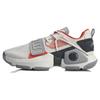 Li Ning Wowtr Cushioning Slip Resistant Abrasion Resistant Low Top Basketball Shoes Men's White Gray ABBQ003-4