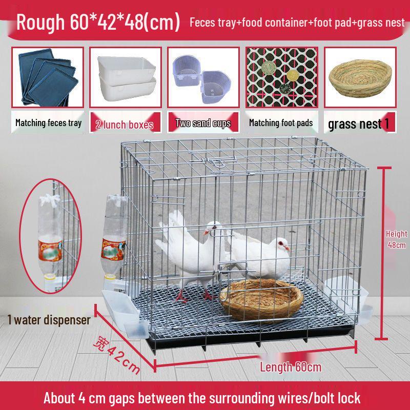 Large Pigeon Cage for Breeding & Pairing with Free Shipping - Ideal for Household Use