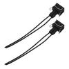 2PCS Car Seat Repair Wiring Harness 357972752 Flexible High Temperature Resistant Black Fit For A3