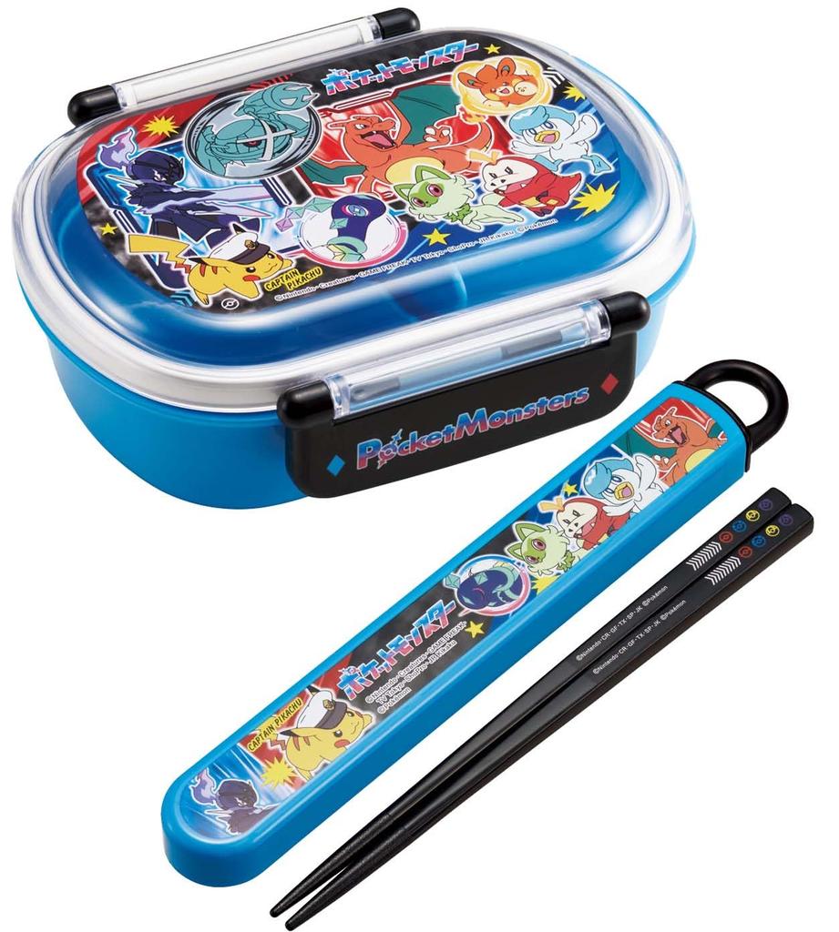 Skater Lunch 1 with Fluffy Meal Made In Kids' Box, Tier, 360ml, Inner, Dome-Shaped, Container, Antibacterial, Japan, Pokémon 24, Pokémon (QAF2BAAG-A)