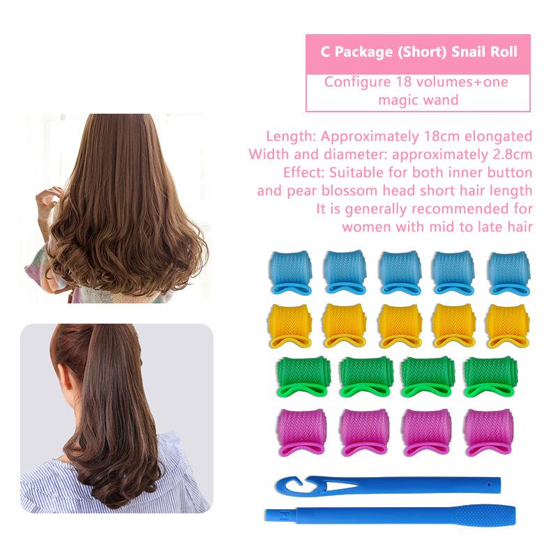 Heatless Hair Curlers Set Create Bouncy Spiral Curls Without Heat Damage Safe Easy To Use Hooks For Effortless Styling Kit