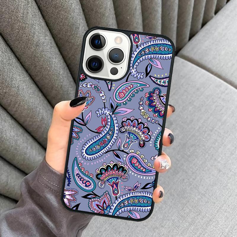 Floral Paisley Pattern Phone Case For iPhone 17 Air 16 16e 15 13 14 Pro Max 11 12 Plus 2022 MAX Shell Cover coque