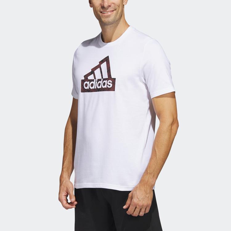 Adidas City E Tee With Letter Logo Print Men Tops White HR2997