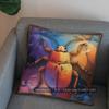 2D Colorful Beetle Pattern Pillow Cover For Home Pattern Cushion Cover Suitable For Sofa Bedroom Car Pillow Cover