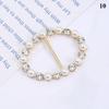 1Pcs Pearl Rhinestone Clothing Corner Knot Buckle Waist Buckle Silk Scarf Clothes T-Shirt Shirt Hem Buckle Luxury Decorative