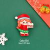 Adorable Christmas Santa Claus Brooch: DIY Student Bag Accessory & Small Gift