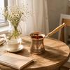 Türkische Kaffeekanne mit Holzgriff Dekorative Cezve Leicht zu reinigen