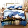 Statue Of Liberty Duvet Cover King Queen Attractions In New York Quilt Cover Adults European Famous Buildings Polyester Bedding