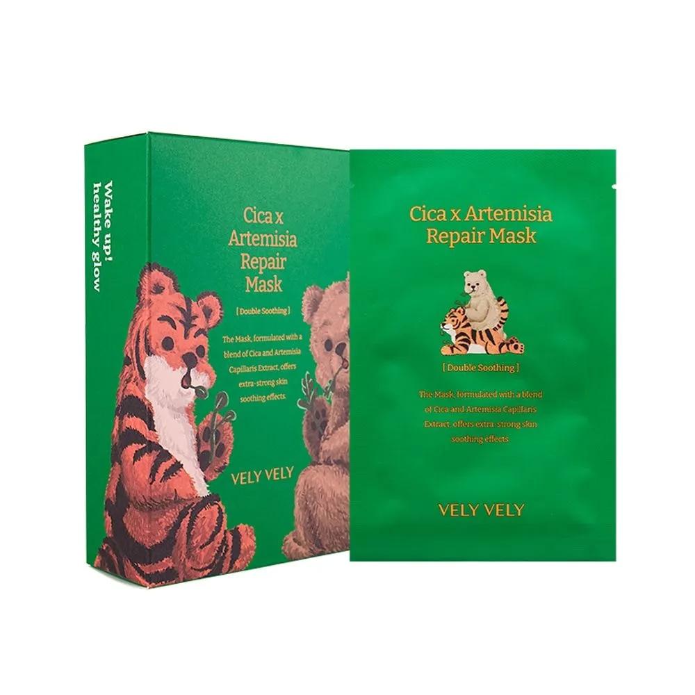 

VELY VELY Mugwort Cica Repair Mask Pack 10-Pack