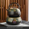 Handmade Ancient Charm Ceramic Side Handle Teapot Set