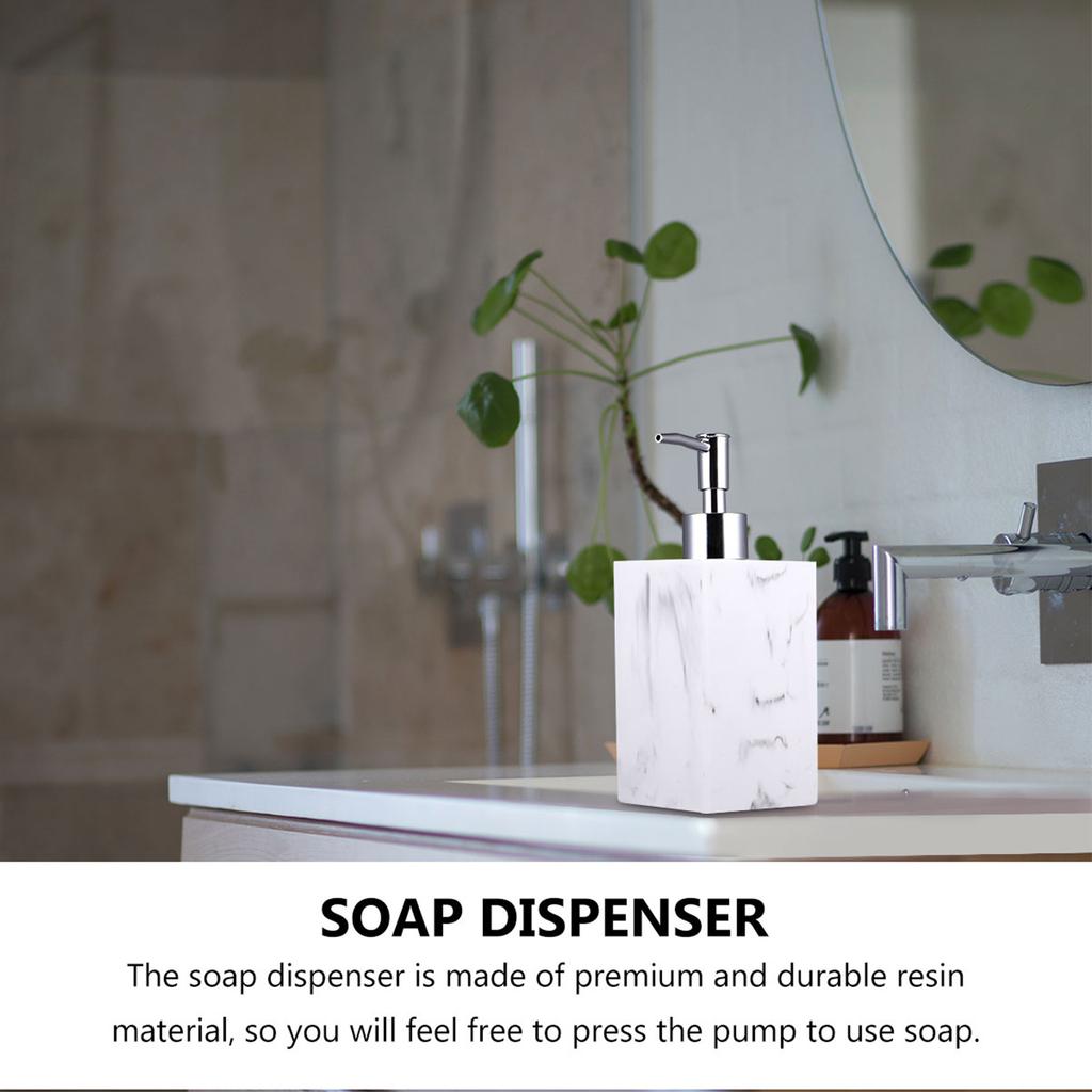 1Set Pump Soap Dispenser Made of Resin Fine Craftsmanship Decorative Shape for Household Bathroom Toilet Decoration Shampoo