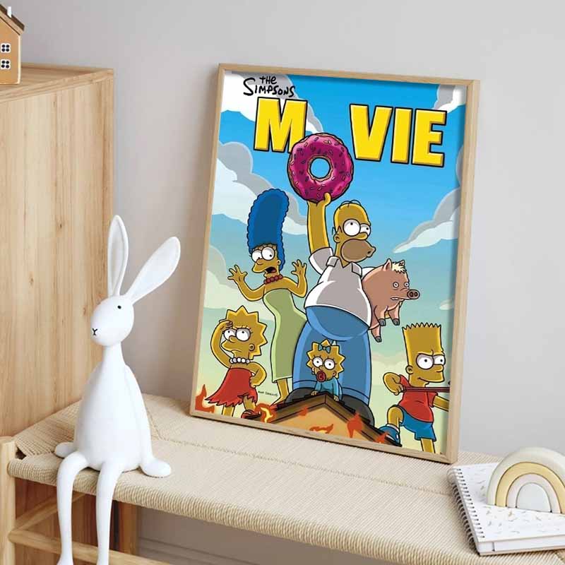 Disney Diamond Painting Simpsons Movie Illustration DIY Kit Adult Arts and Crafts Home Decor and Gift