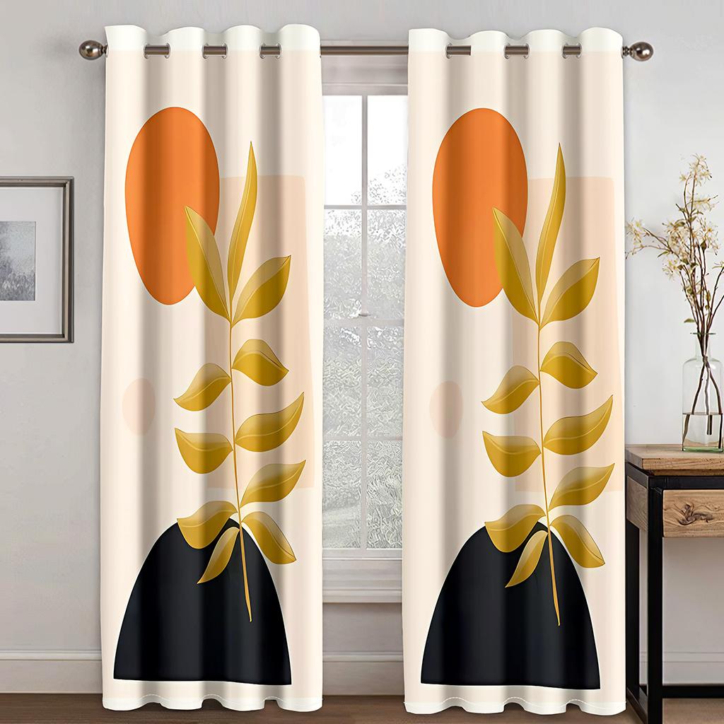 

Простые современные художественные абстрактные стильные красочные оконные шторы жалюзи для гостиной спальни ванной комнаты кухни двери домашнего декора2 шт. W60X150H(cm)x2Pcs&Hook