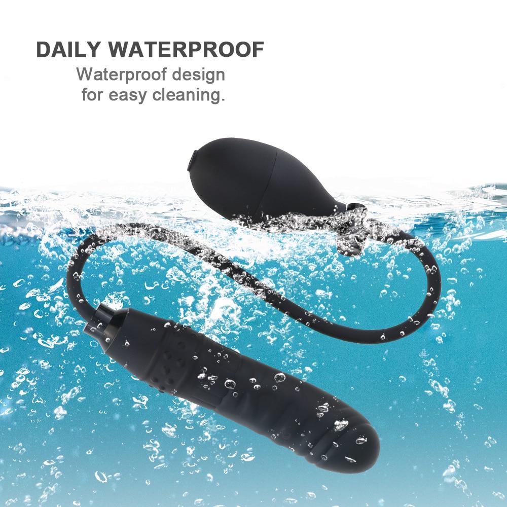 Out Inflatable Anal Big Dildo Plug Expandable Butt Plug With Pump Products Silicone Sex Toys for Women/Men Anal Dilator Massager