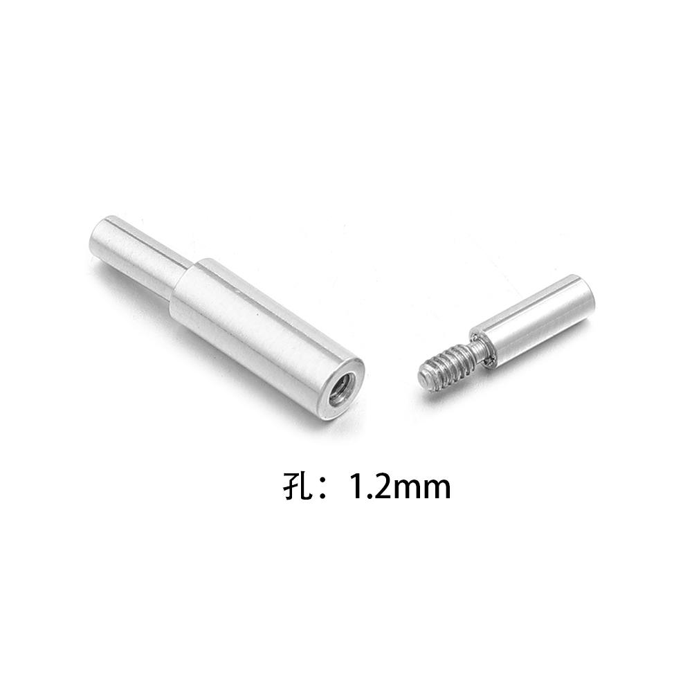 1Pc Stainless Steel Screw Clasps Leather Cord End Connector End Caps For Jewelry Making DIY Necklace Bracelet Accessories