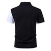 Men's Bold Color Block Stripe Polo Shirt - Geometric Patchwork Design Button Down Collar Casual Streetwear & Daily Tops in Vibrant Multi-Color Options
