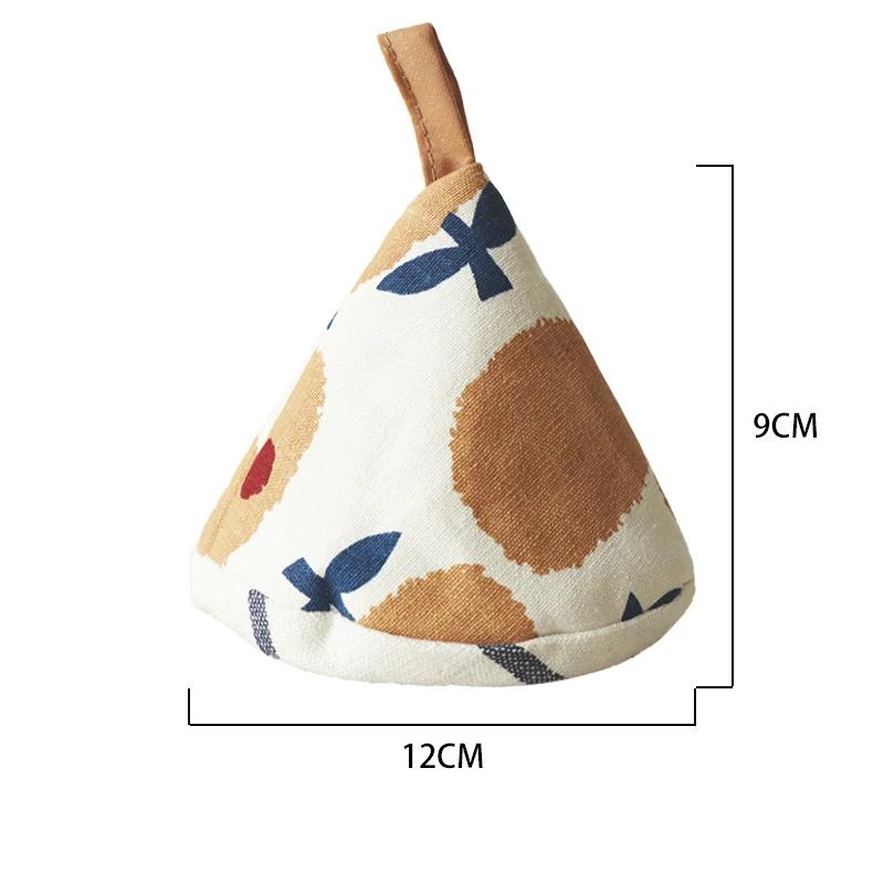 1PC Cute Cartoon Oven Mitts Triangle  Cotton Baking Insulation Microwave Heat Resistant Non-slip Gloves Handschoen Hand Clip