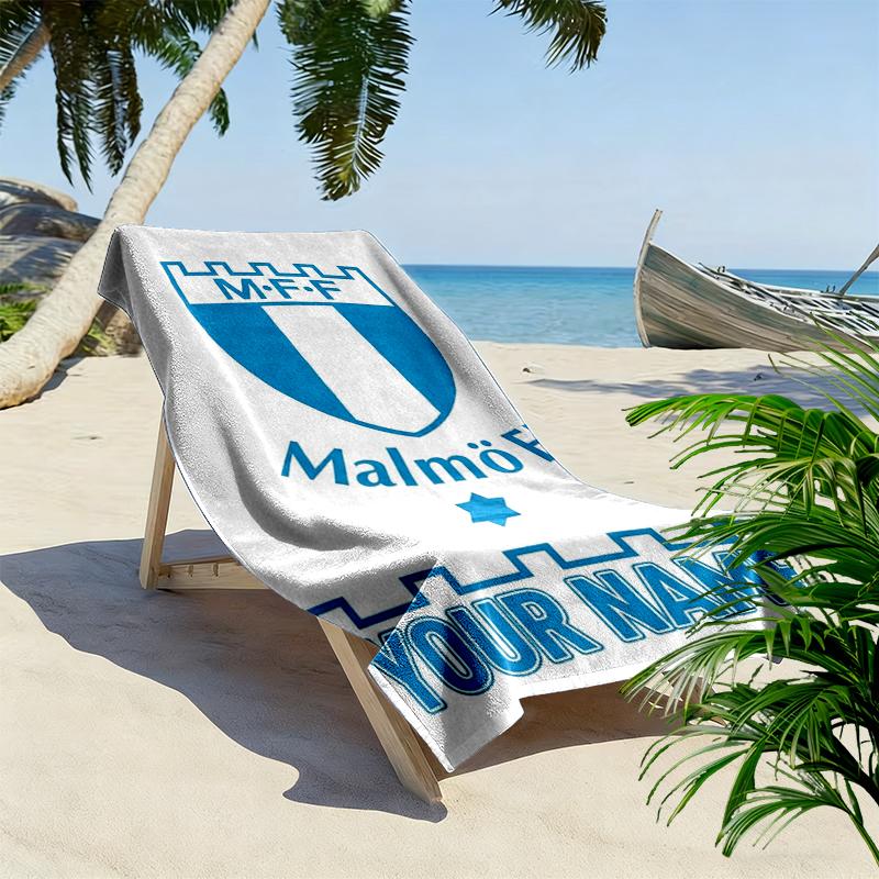 Custom Name Malm Ff Print Beach Towel, Large Soft Quick Dry Towel for Beach Camping Swimming