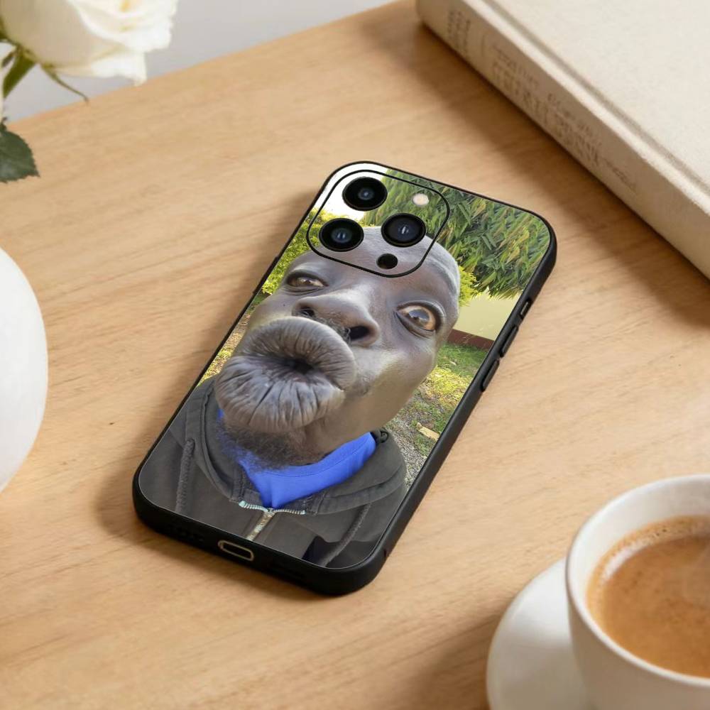 

Humorous Ugly Man Funny Phone Case For iPhone 16,15,14,13,12,17,Pro Max,Plus Silicone Black Case iPhone13PRO