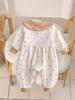 2025 Baby Girl Autumn Romper - Newborn Long Sleeve Onesie for Spring & Autumn Outings