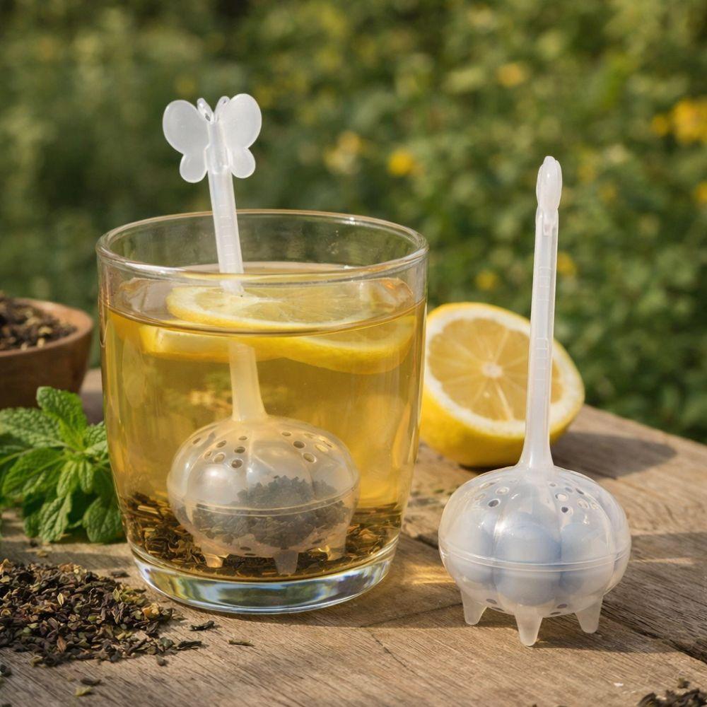 Portable Heat-resistant Lemon Tea Maker Food Grade Rust-proof Lemon Pressing Tool Plastic Transparent Tea Strainer Home Office