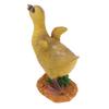 Harz Entenküken Statue Ornament Kleine Entenfigur Handwerk für Desktop Outdoor Gartendekoration Graue Ente