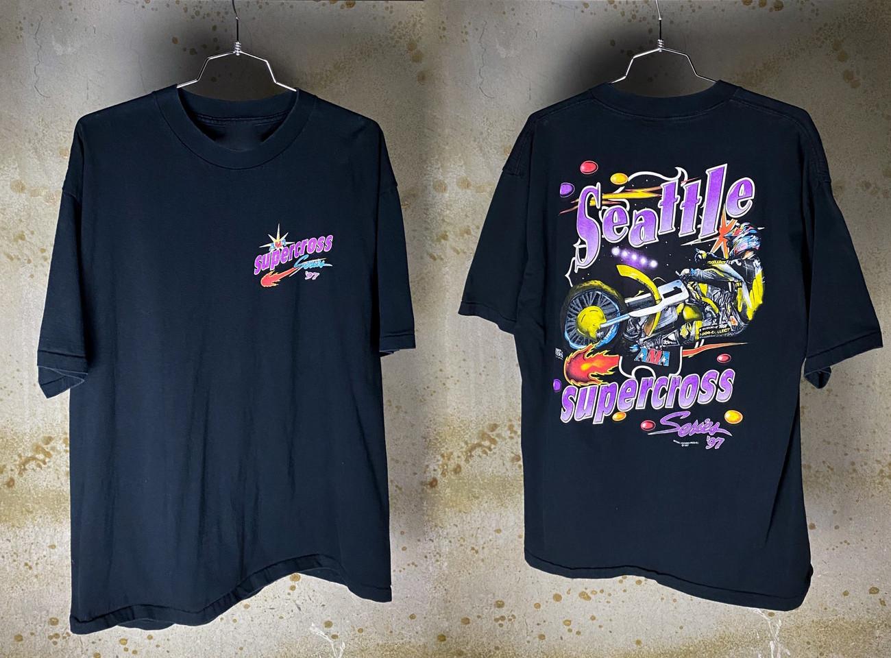 Винтажная футболка Seattle Supercross 1997 года с изображением Джереми МакГрата n S