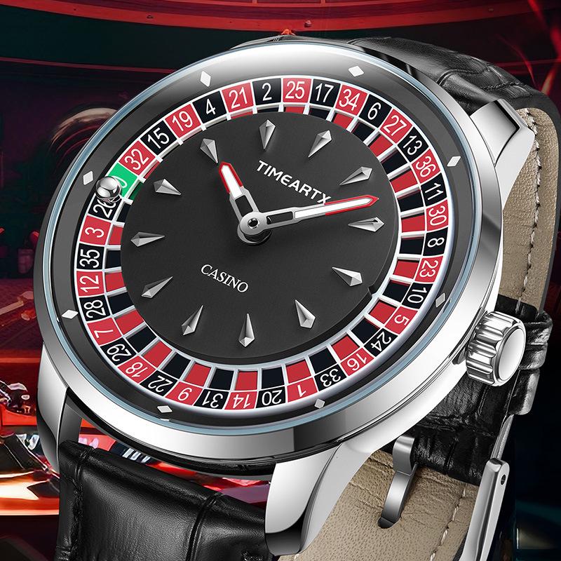 Orologio al Quarzo Impermeabile da Uomo, Tendenza Moda Luminoso, con Cinturino in Pelle