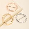 1 Pc/3 Pcs Women Scarf Ring Zinc Alloy Shirt Clips Twist Tee