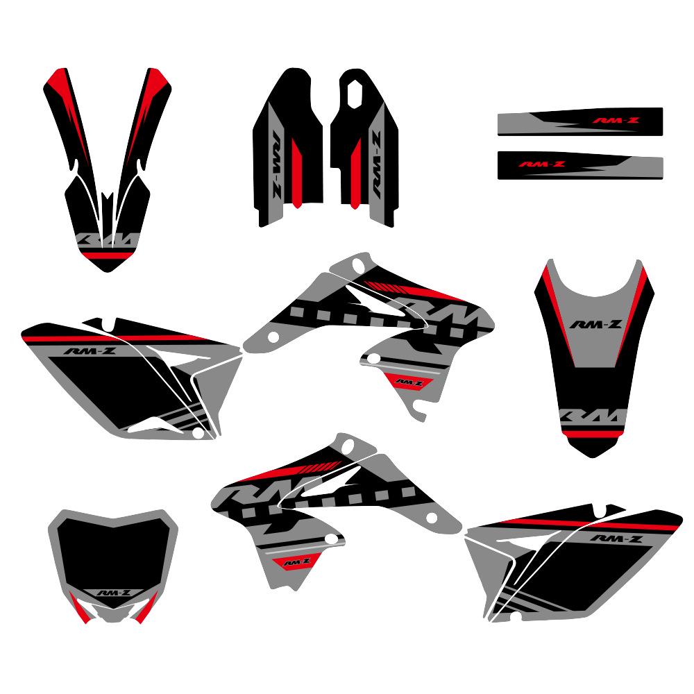Full Set Decals for Suzuki RMZ250 2010-2014 Off-road Motorcycle