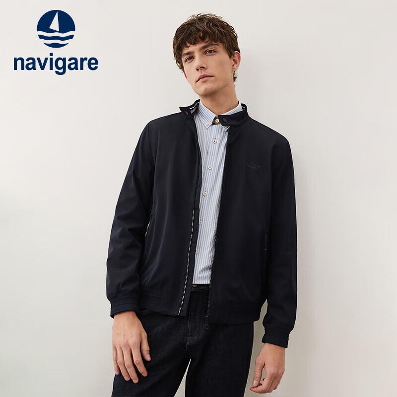 

Navigare Men s Stand-Collar Windbreaker Jacket L (50)