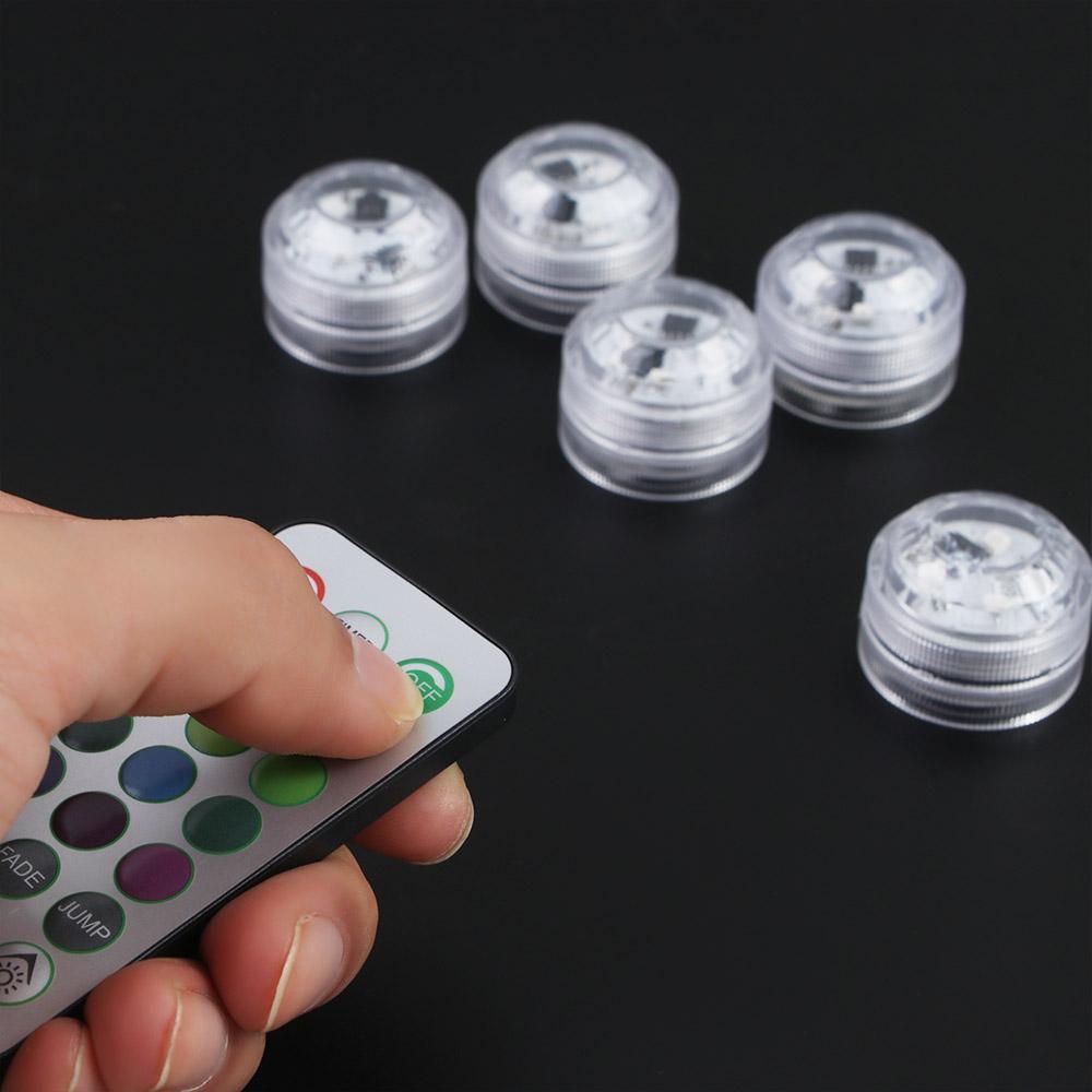 Tea Light Vase Decor Swimming Pool Night Lamp Party Decoration Submersible LED Lights Pool Light