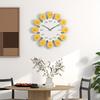 Modern Sunflower Wooden Wall Clock Silent, Battery Powered, Perfect for Living Room Youngsters' Room Decor