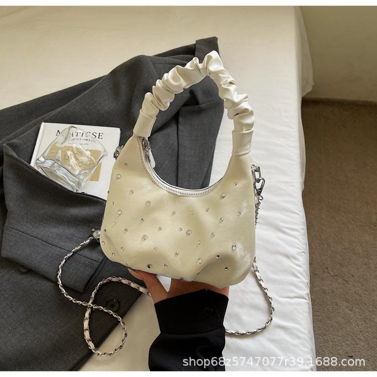 Premium Texture Portable Cloud Bag 2025 Summer New Niche Foreign Style Shoulder Bag Trendy Fashion Commuter Messenger Bag