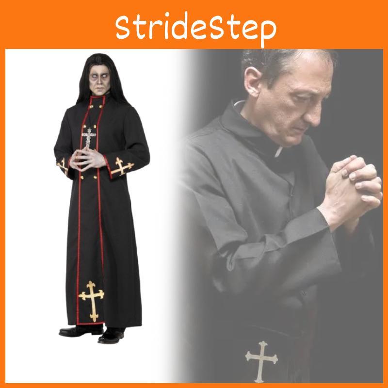 Cloak Pastor Costume Men Women Made  Cosplay Events Costume Legends Of Robe Evil