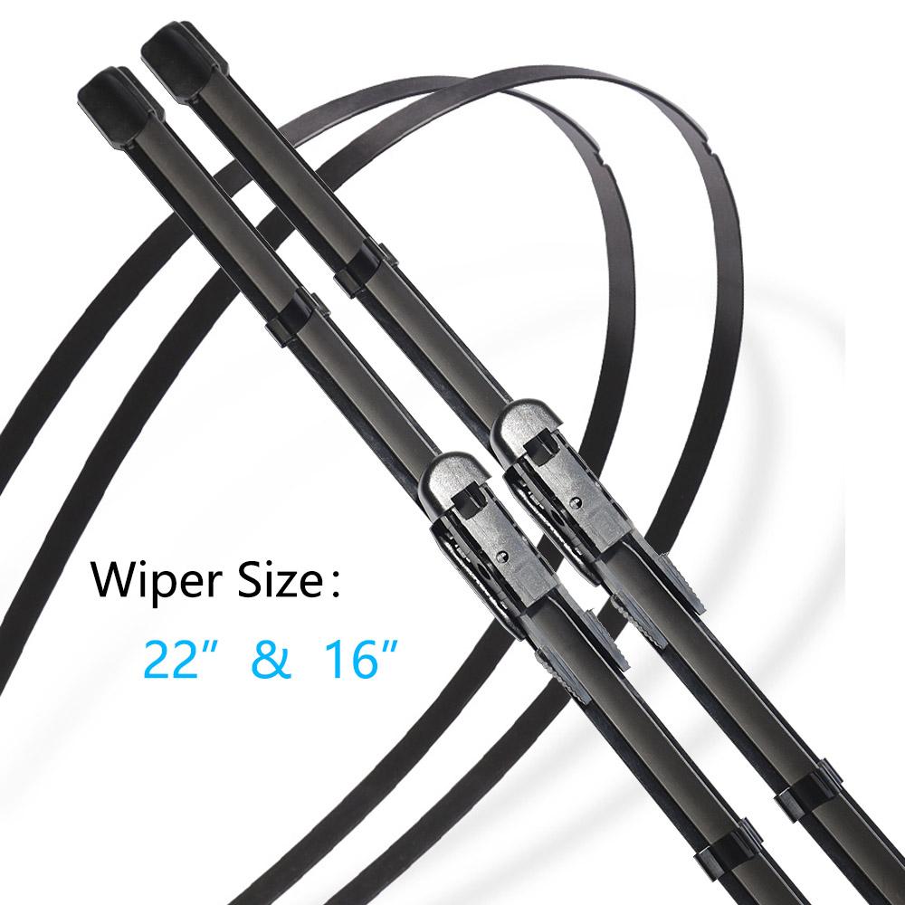 For MG 5 GT AP12 2012~2018 Windows Wiper Blades Frameless Rubber Arm Car Accessories Washers Cleaning Replacement High